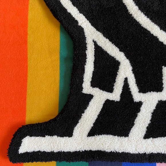 OVO Rug X Gallery 1950 OG Owl Carpet Mat October’s Very Own Black RARE - Picture 5 of 8